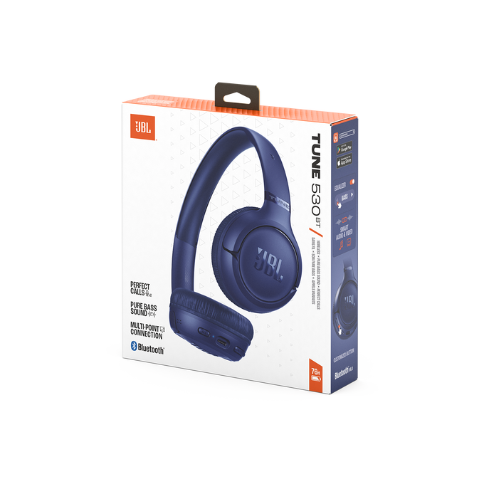 JBL Tune 530BT - Blue - Wireless on-ear Bluetooth&reg; headphones - Detailshot 15 image number null