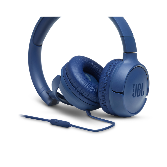 JBL Tune 500 - Blue - Wired on-ear headphones - Detailshot 3 image number null
