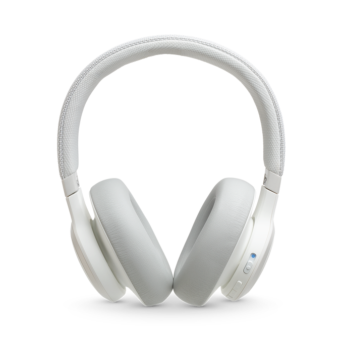 JBL Live 650BTNC - White - Wireless Over-Ear Noise-Cancelling Headphones - Front image number null
