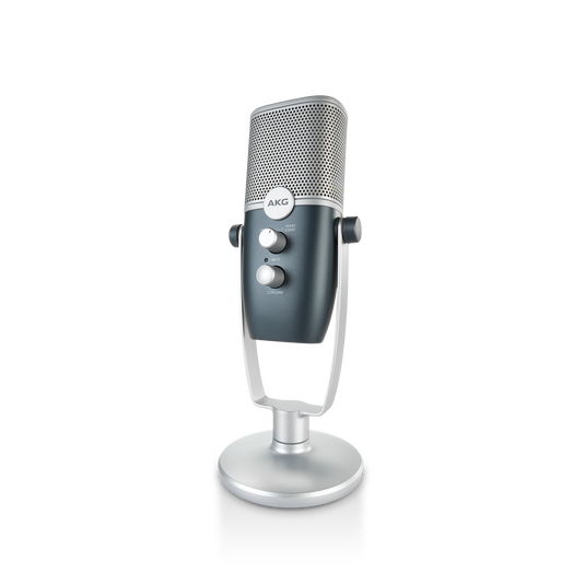 AKG Ara - Blue - Professional Two-Pattern USB Condenser Microphone - Detailshot 6 image number null