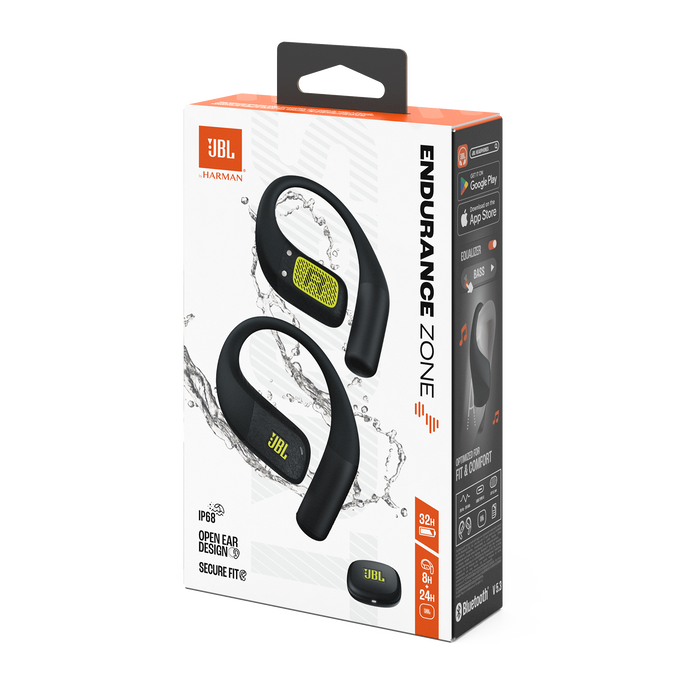 JBL Endurance Zone - Black / Lime - True Wireless open-ear sport headphones - Detailshot 15 image number null
