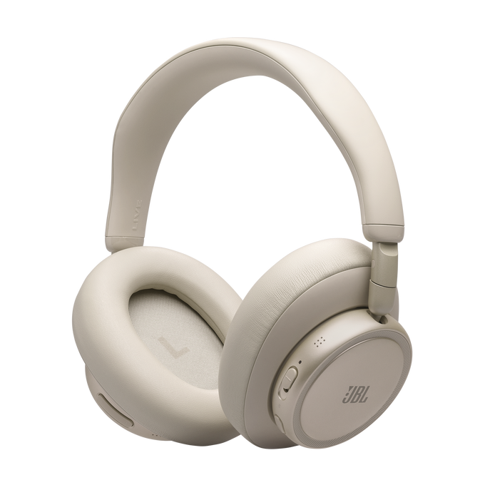 JBL Live 780NC - Sand - Wireless over-ear Noise Cancelling headphones - Bottom image number null