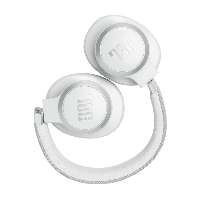 JBL Live 770NC - White CSTM - Wireless Over-Ear Headphones with True Adaptive Noise Cancelling - Detailshot 5 image number null
