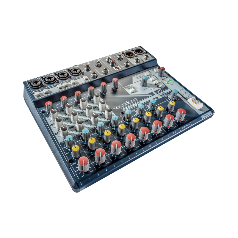 Notepad-12FX - Dark Blue - Small-format analog mixing console with USB I/O and Lexicon effects - Detailshot 2 image number null