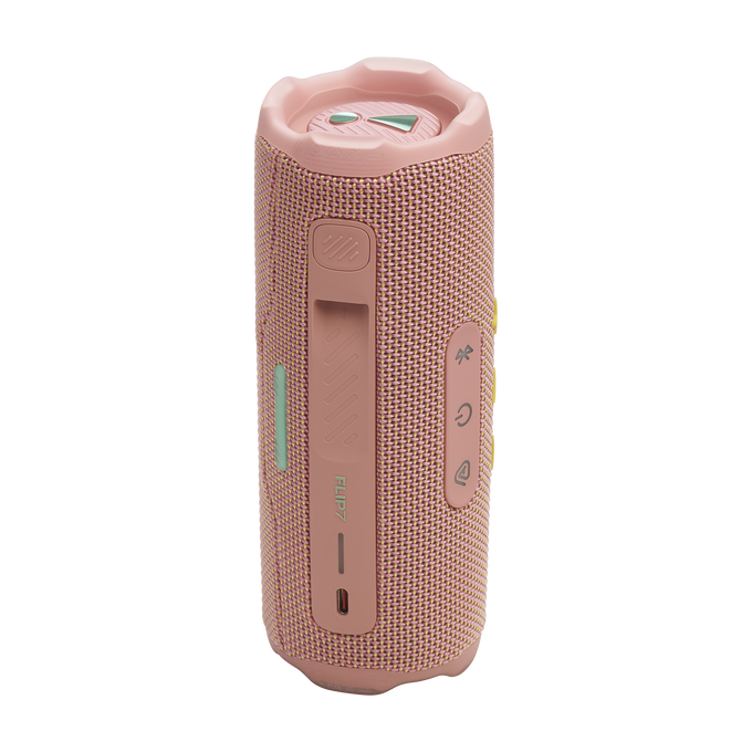 JBL Flip 7 - Pink - Portable waterproof and drop-proof  speaker - Back image number null