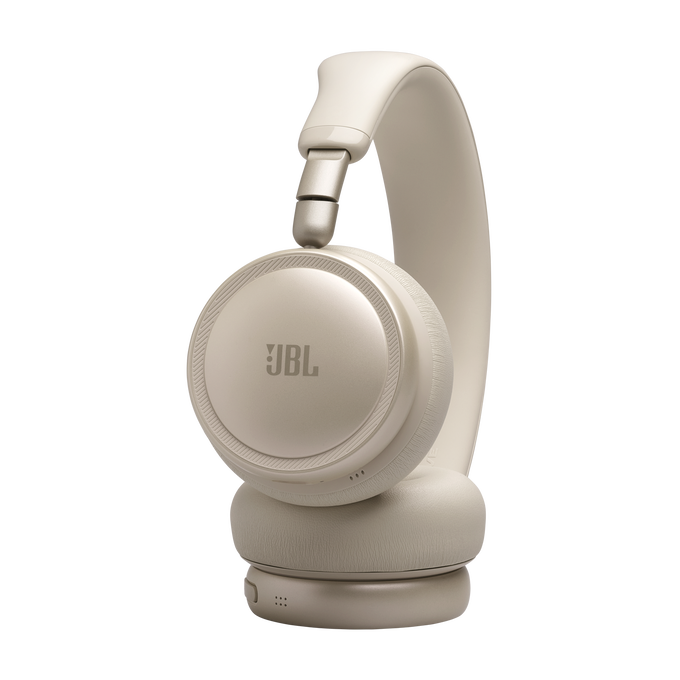 JBL Live 680NC - Sand - Wireless on-ear Noise Cancelling headphones - Top image number null