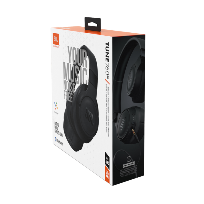 JBL Tune 760NC - Black - Wireless Over-Ear NC Headphones - Detailshot 10 image number null