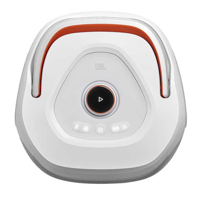 JBL PartyBox 130 - White - Portable party speaker with JBL legendary sound, a dynamic lightshow and a foldable ergonomic handle - Top image number null