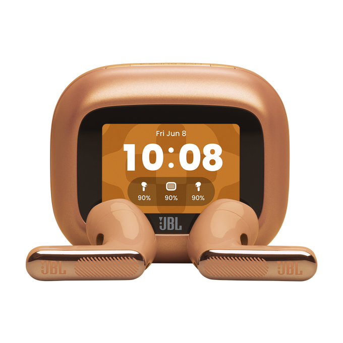 JBL Live Flex 4 - Orange - True wireless Noise Cancelling earbuds - Hero image number null