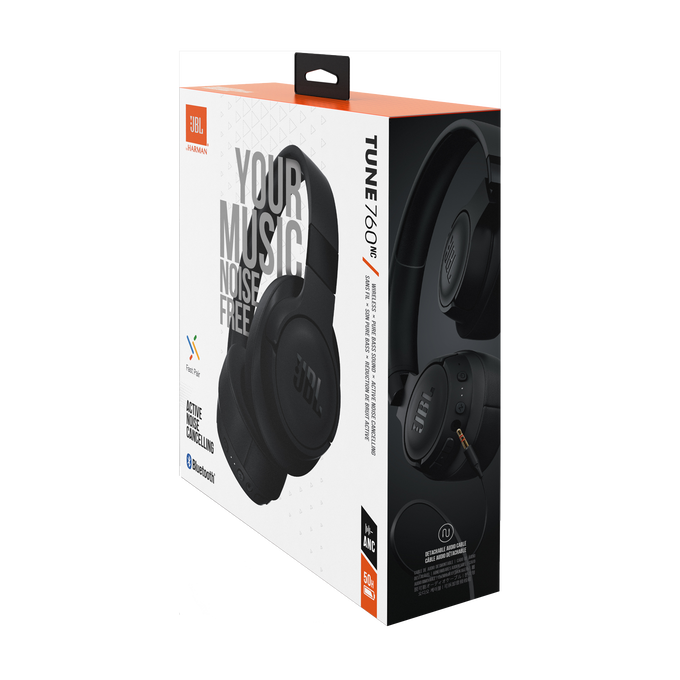 JBL Tune 760NC - Black - Wireless Over-Ear NC Headphones - Detailshot 15 image number null