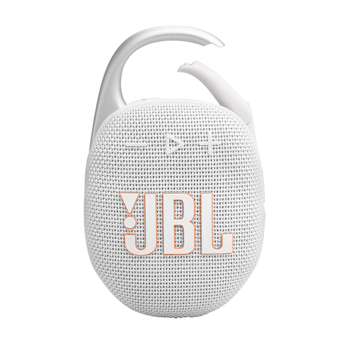 JBL Clip 5 - White CSTM - Ultra-portable waterproof speaker - Front image number null