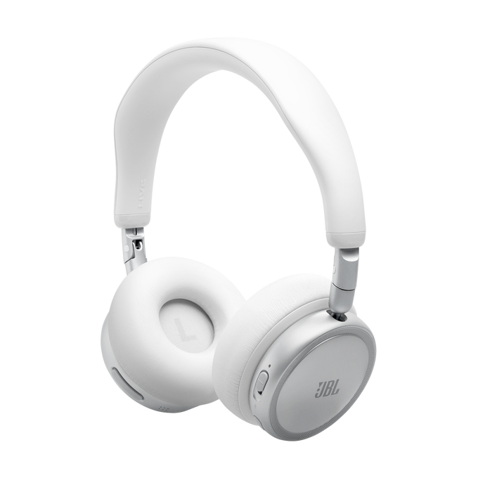 JBL Live 680NC - White - Wireless on-ear Noise Cancelling headphones - Bottom image number null