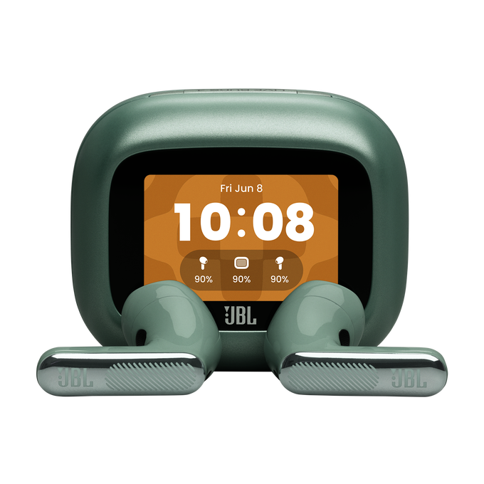 JBL Live Flex 4 - Green - True wireless Noise Cancelling earbuds - Hero image number null