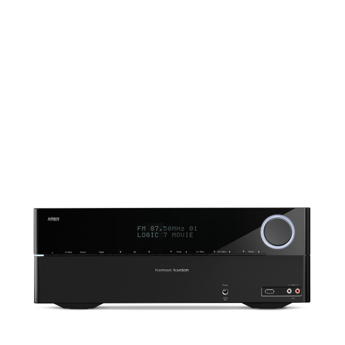 AVR 1700 - Black - 5.1-channel, network-connected A/V receiver with AirPlay - Hero image number null