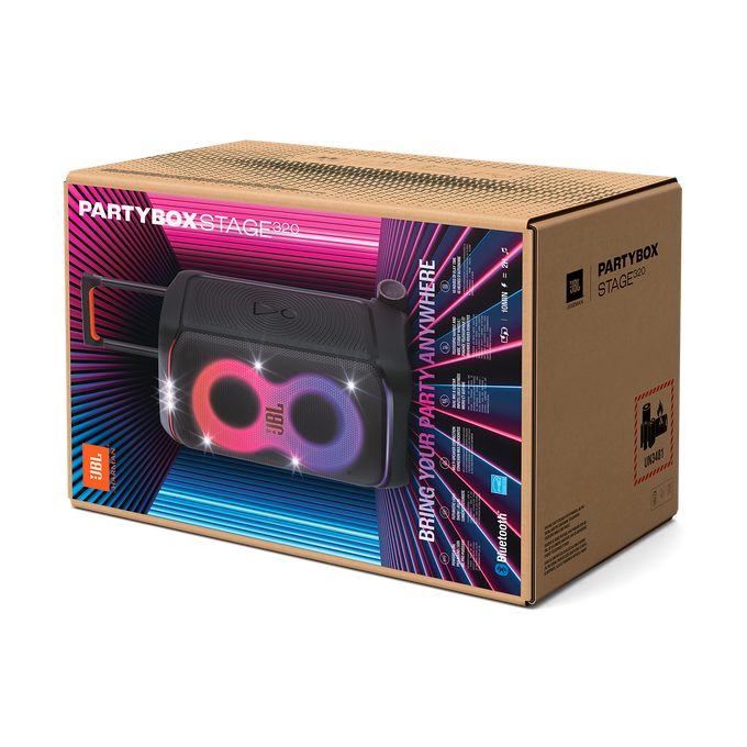 JBL PartyBox Stage 320 - Black - Portable party speaker with wheels - Detailshot 15 image number null