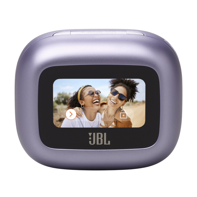 JBL Live Beam 3 - Purple - True wireless noise-cancelling closed-stick earbuds - Detailshot 2 image number null