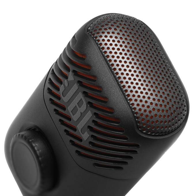 JBL EasySing Mic Mini - Black - Mini AI-powered microphone with real-time vocal removal - Top image number null