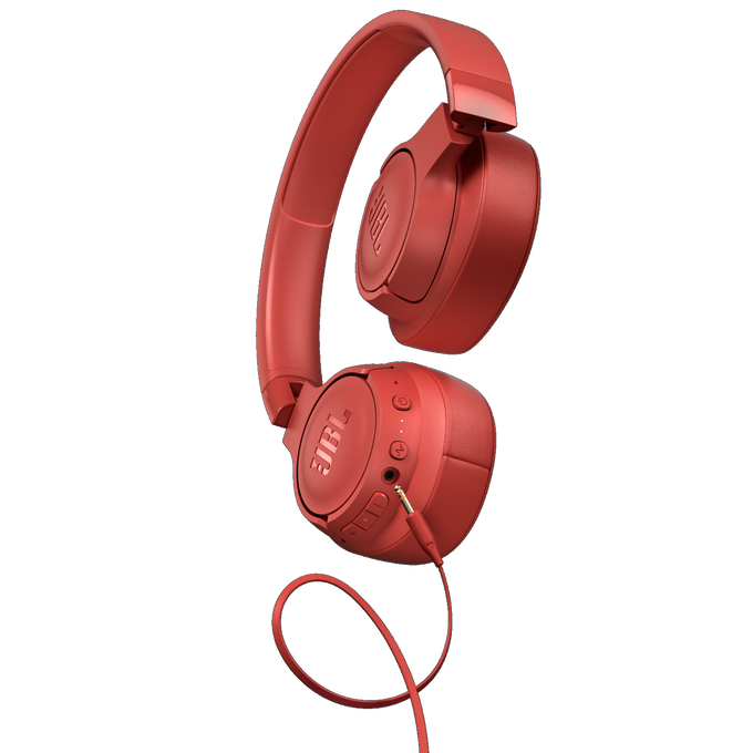 JBL Tune 750BTNC - Coral Orange - Wireless Over-Ear ANC Headphones - Detailshot 7 image number null