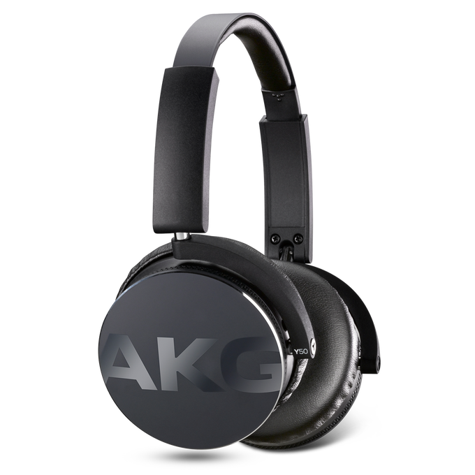Y50 - Black - On-ear headphones with AKG-quality sound, smart styling, snug fit and detachable cable with in-line remote/mic - Detailshot 4 image number null