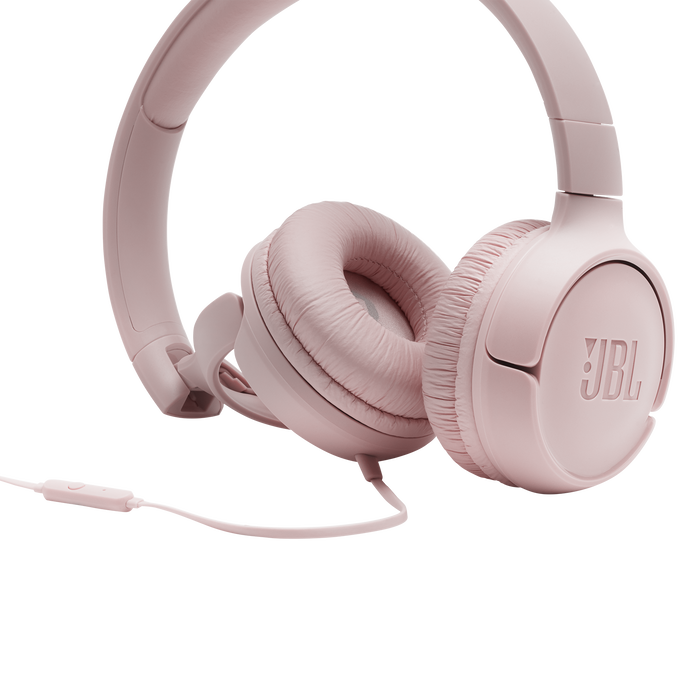 JBL Tune 500 - Pink - Wired on-ear headphones - Detailshot 3 image number null