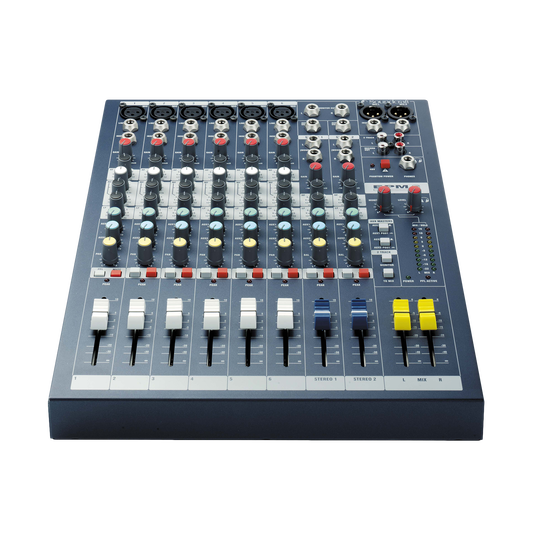 EPM6 - Dark Blue - A multipurpose mixer that carries the hallmarks of Soundcraft’s professional heritage. - Detailshot 1 image number null