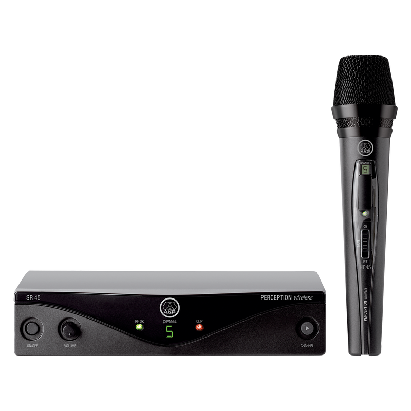 Perception Wireless 45 Vocal Set Band-A - Black - High-performance wireless microphone system - Hero image number null