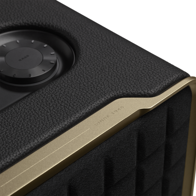 JBL Authentics 500 - Black - Hi-fidelity smart home speaker with Wi-Fi, Bluetooth and Voice Assistants with retro design. - Detailshot 4 image number null