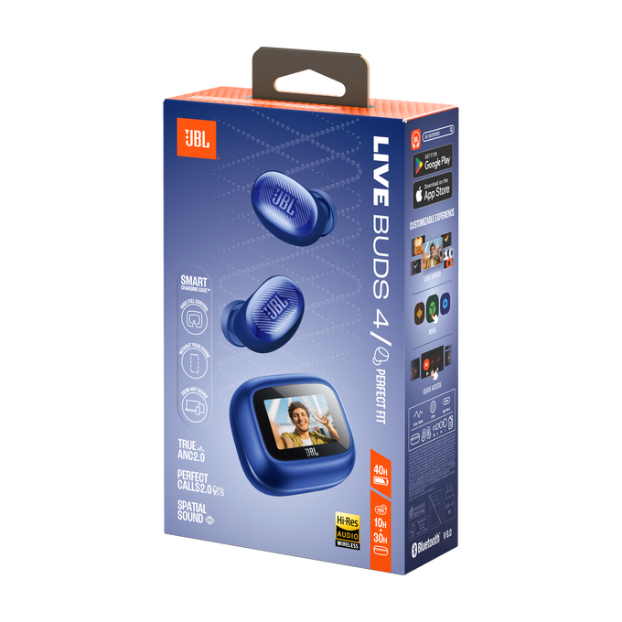 JBL Live Buds 4 - Blue - True wireless Noise Cancelling earbuds - Detailshot 15 image number null
