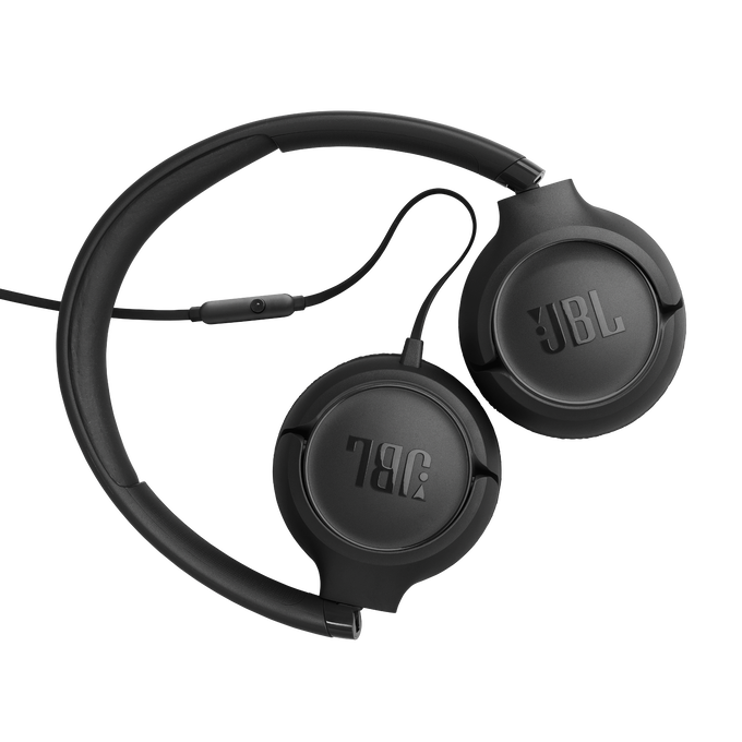 JBL Tune 530 Wired - Black - Wired on-ear headphones - Back image number null