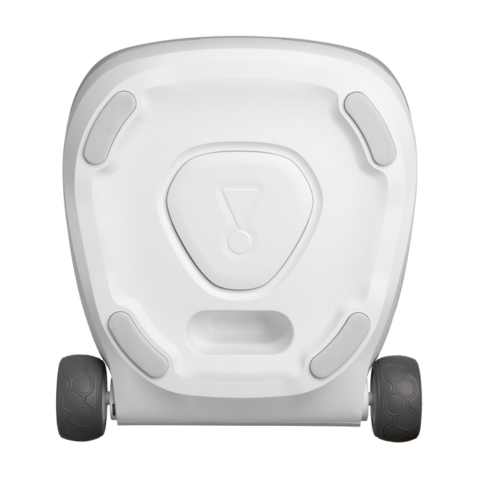 JBL PartyBox 330 - White - Portable party speaker with JBL legendary sound, futuristic lighting, a telescopic handle and wide wheels. - Bottom image number null