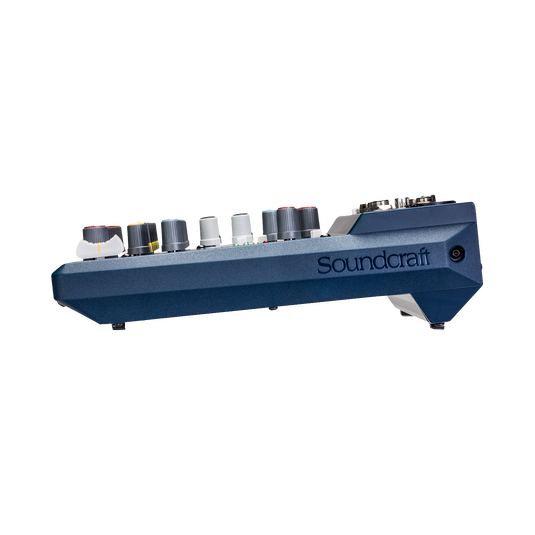 Notepad-12FX - Dark Blue - Small-format analog mixing console with USB I/O and Lexicon effects - Left image number null