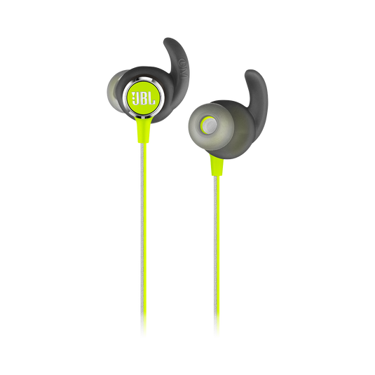 JBL REFLECT MINI 2 - Green - Lightweight Wireless Sport Headphones - Detailshot 1 image number null