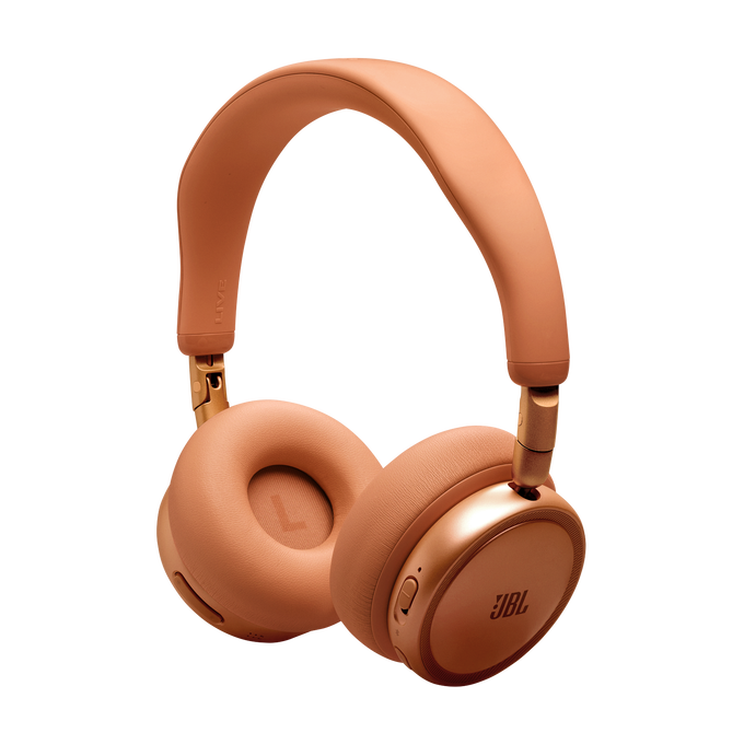 JBL Live 680NC - Orange - Wireless on-ear Noise Cancelling headphones - Bottom image number null