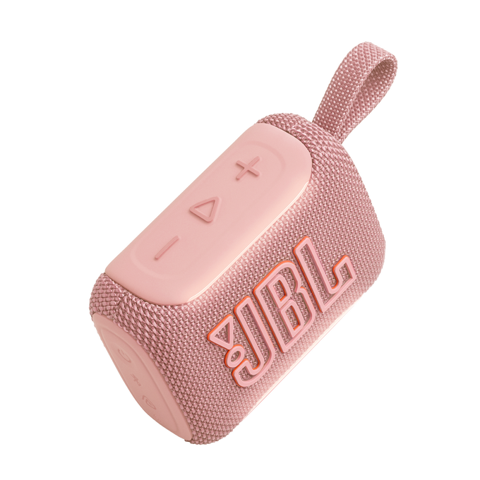 JBL Go 5 - Pink - Ultra-portable waterproof and drop-proof speaker with JBL legendary sound and ambient edge lighting - Detailshot 2 image number null
