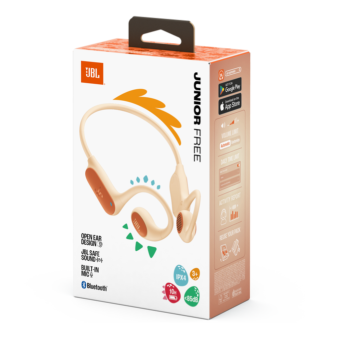 JBL Junior Free - Peach - Wireless open-ear kids headphone - Detailshot 15 image number null