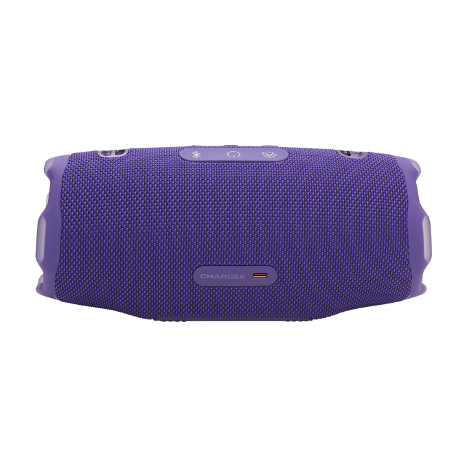 JBL Charge 6 - Purple - Portable waterproof and drop-proof Bluetooth speaker - Back image number null