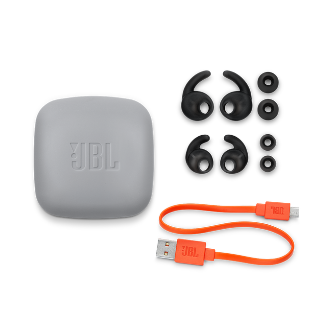 JBL Reflect Contour 2 - Black - Secure fit Wireless Sport Headphones - Detailshot 3 image number null