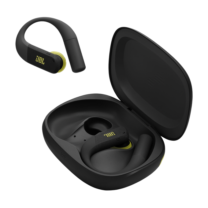 JBL Endurance Peak 4 - Black / Lime - True Wireless Noise Cancelling Sport Earbuds - Detailshot 8 image number null