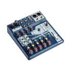 Notepad-8FX (B-Stock) - Dark Blue - Small-format analog mixing console with USB I/O and Lexicon effects - Hero