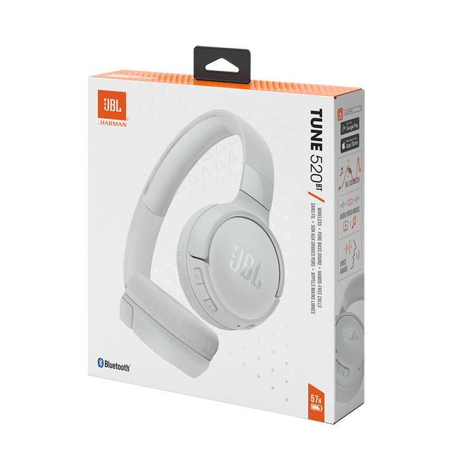 JBL Tune 520BT - White - Wireless on-ear headphones - Detailshot 10 image number null