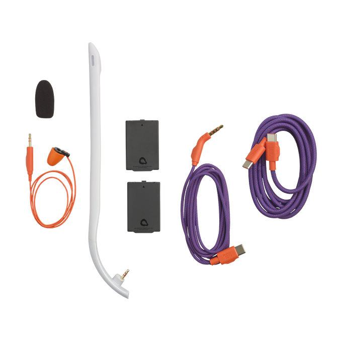 JBL Quantum 950 - White - Wireless multiplatform gaming headset with adaptive Noise Cancelling - Detailshot 11 image number null