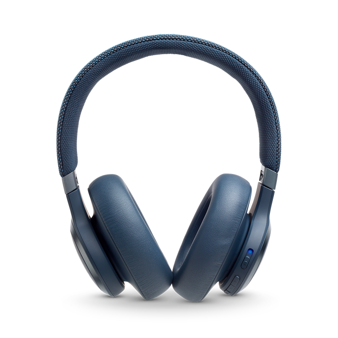 JBL Live 650BTNC - Blue - Wireless Over-Ear Noise-Cancelling Headphones - Front image number null