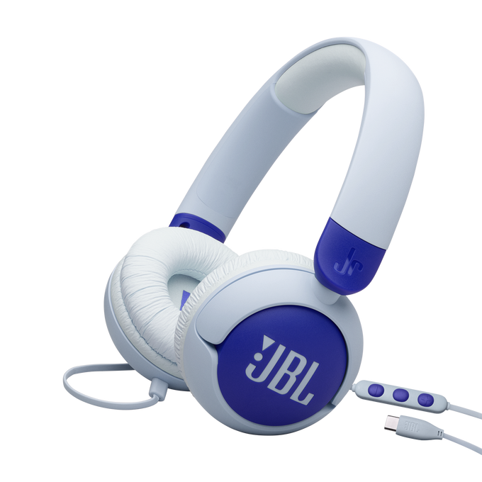 JBL Junior 320C - Blue - Wired on-ear kids headphones - Hero image number null