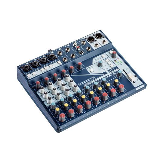 Notepad-12FX - Dark Blue - Small-format analog mixing console with USB I/O and Lexicon effects - Hero image number null
