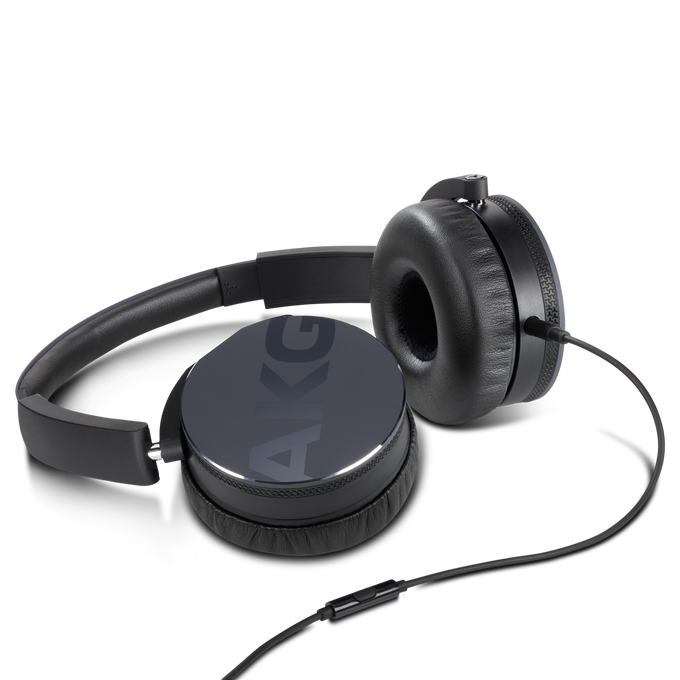 Y50 - Black - On-ear headphones with AKG-quality sound, smart styling, snug fit and detachable cable with in-line remote/mic - Detailshot 3 image number null