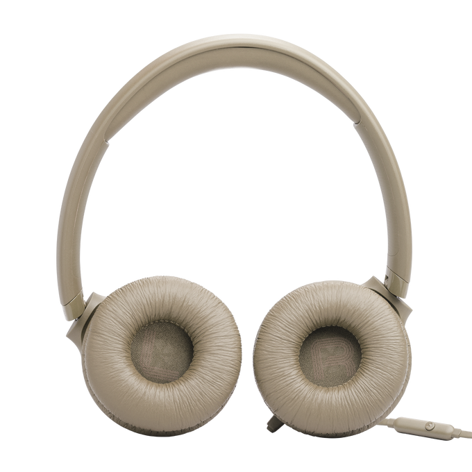 JBL Tune 530 Wired - Beige - Wired on-ear headphones - Left image number null