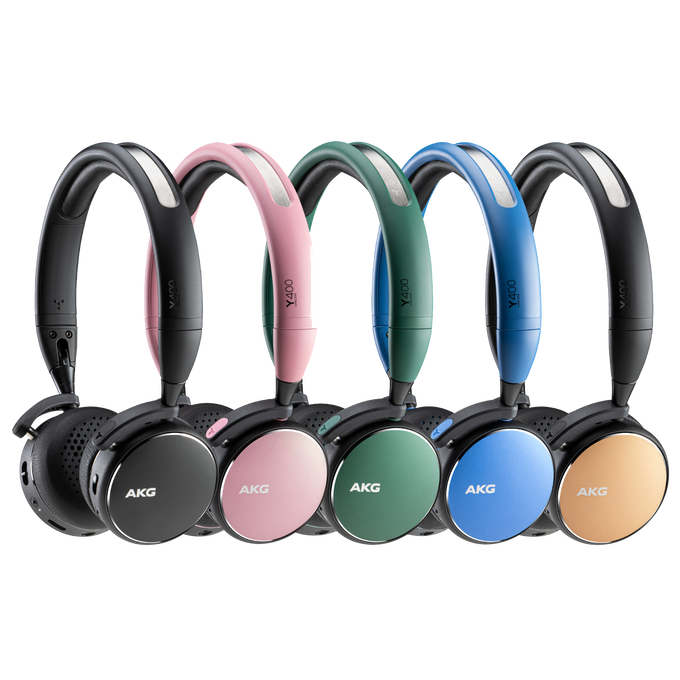 AKG Y400 WIRELESS - Blue - Wireless mini on-ear headphones - Detailshot 4 image number null