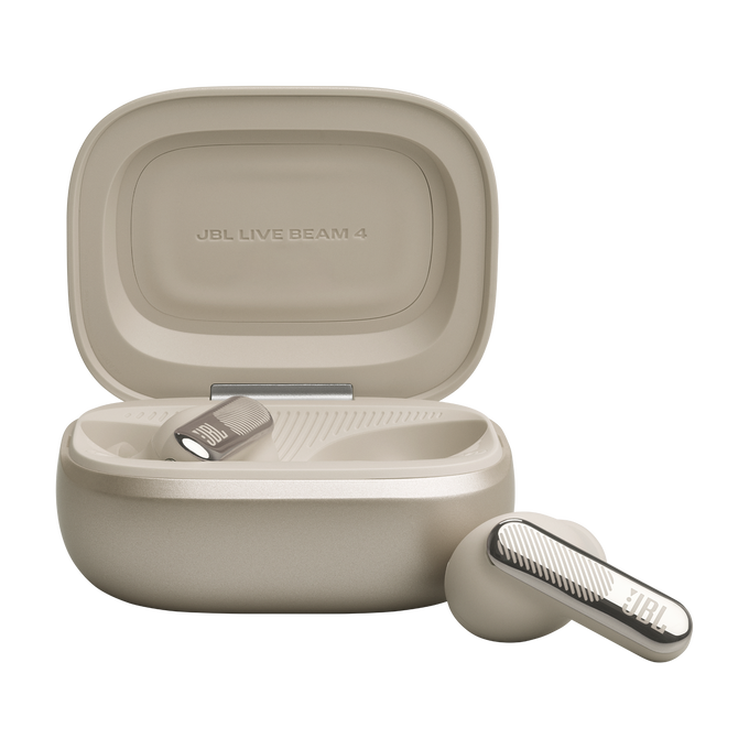 JBL Live Beam 4 - Sand - True wireless Noise Cancelling earbuds - Bottom image number null