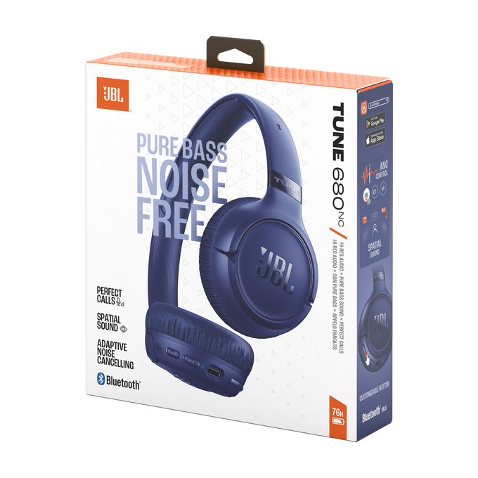 JBL Tune 680NC - Blue - Wireless on-ear Noise cancelling headphones - Detailshot 15 image number null