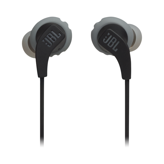 JBL Endurance RUNBT - Black - Sweatproof Wireless In-Ear Sport Headphones - Front image number null